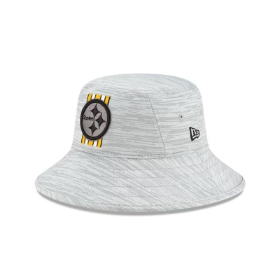 Pittsburgh Steelers Gorra | New Era Official NFL Training Stretch Bucket Hat Mexico - Negros